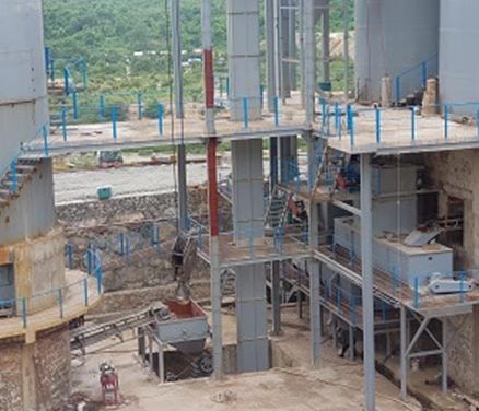 Shaft Lime kiln + Lime hydration system installed in Myanmar gold mine